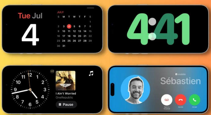融水苹果手机维修分享iOS17横屏充电待机显示有什么好处 