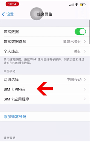 融水苹果14维修网分享如何给iPhone14的SIM卡设置密码 